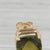 8.20ctw Green Tourmaline Stud Earrings 14k Yellow Gold Cushion Solitaire Studs For Sale - Image 4 of 5