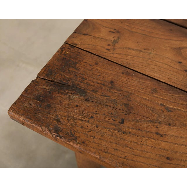 19th Century Country French Provincial Oak Farmhouse Dining Table 9.75 Ft For Sale - Image 14 of 18