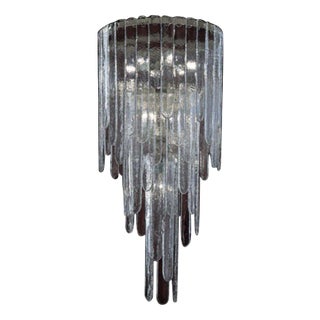 Waterfall Watsomh5 Chandelier by Mazzega 1946 For Sale