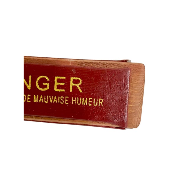 Pair Mid 20th Century French Humorous Desk Plaques For Sale - Image 4 of 12