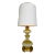 Mid Century Italian Marano 24 Karat Gold Fleck Lamp Over Opalescent White Cased Glass by Barovier & Toso For Sale