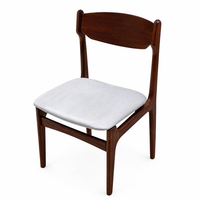 Mid-Century Modern Teak Dining Room Chairs by Erik Buch, 1970s, Set of 4 For Sale - Image 3 of 7