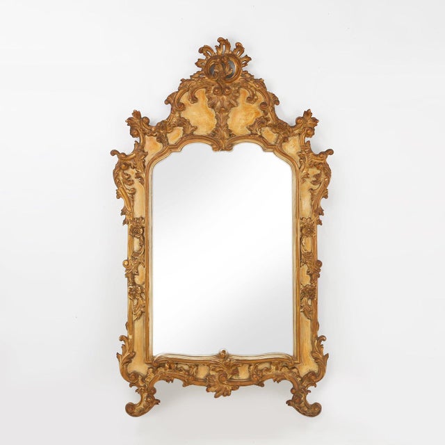 Large Rococo Gilted Mirror in Resin, Belgium, 1950s For Sale - Image 12 of 12