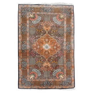 Vintage Indian Wool Rug, 1980s For Sale