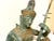 Traditional Thai Prince Musician Bronze Sculpture Vintage 1940s Gilded Clothing For Sale - Image 3 of 7