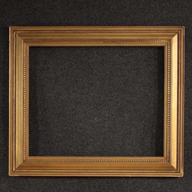Vintage Italian Gilded Wood and Plaster Frame, 1950 For Sale - Image 14 of 14