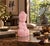 Natural Rose Quartz Baby Buddha Statue Hand Carved For Sale - Image 4 of 16