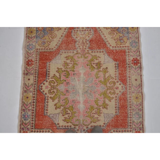 Textile Oushak Vintage Turkish Carpet For Sale - Image 7 of 11