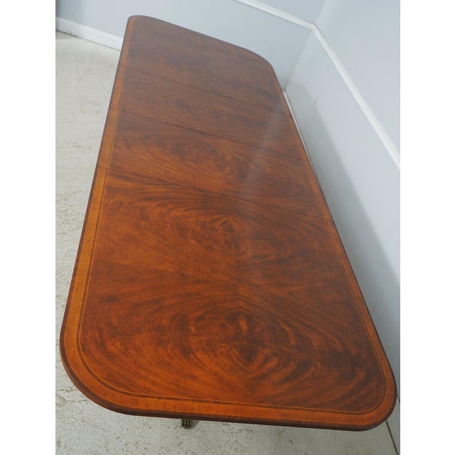 Jonathan Charles Large Mahogany Dining Room Table For Sale - Image 13 of 18