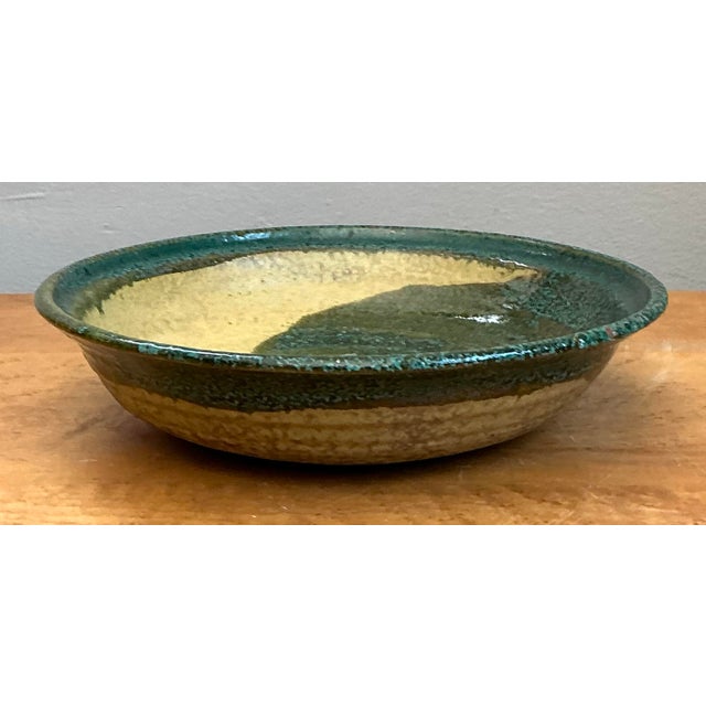 Vintage Abstract Glazed Pottery Bowl For Sale - Image 12 of 12
