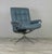 Mid-Century Modern Sparrow Blue Leather Ekornes Stressless Recliner For Sale - Image 3 of 9