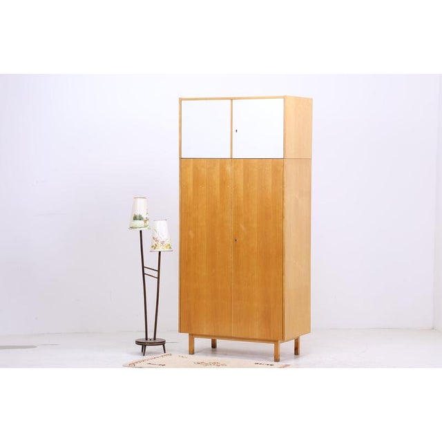 Vintage Wardrobe in Birch from Hellerau, 1960s For Sale - Image 17 of 17