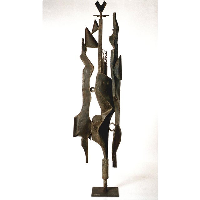 Very rare large sculpture. Signed: a. Saura 1968 (huesca, 22 september 1930 – cuenca, 22 july 1998) made with recycled...