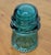 Aqua Vintage Hemingray 16 Aqua or Teal Glass Insulator For Sale - Image 8 of 10