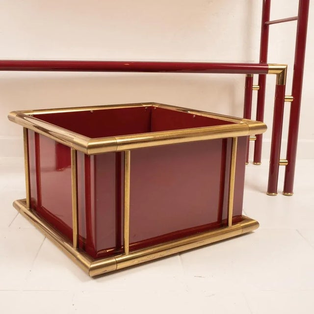 Red Console Tables by Tommaso Barbi, 1970s, Set of 3 For Sale - Image 8 of 10