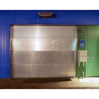 Contemporary Night Photograph "Shiny Door" by John Vias For Sale