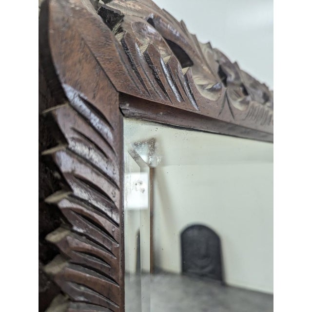 Louis XIII Oak Mirror For Sale - Image 4 of 5