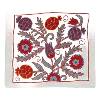 19"x21" Cotton Pillow Cover. Handmade Cushion Cover. Embroidered Lace Pillow For Sale