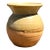 Vintage Half Glaze Pottery Vase For Sale
