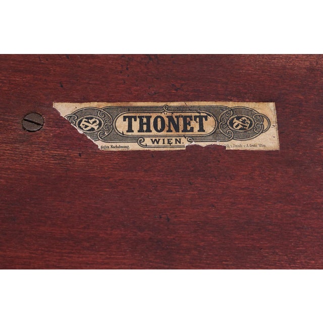 Maroon Austrian Model 9954 Cheval Dressing Mirror from Thonet, 1904 For Sale - Image 8 of 16