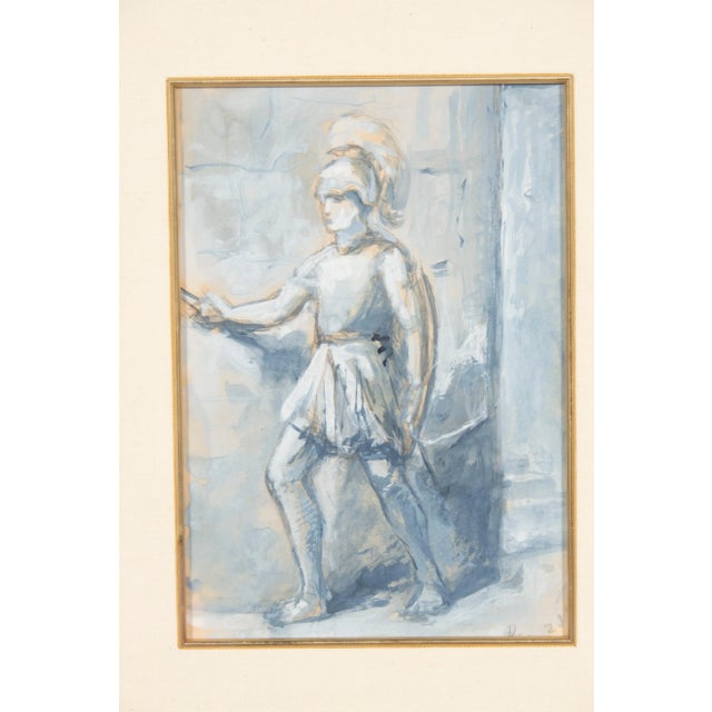 White Two Framed Gouaches By Dewitt McClellan Lockman - a Pair For Sale - Image 8 of 12