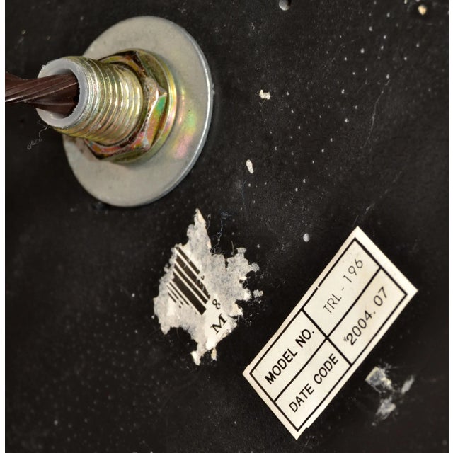 2004 Hollywood Regency Style Carved Resin Wood Bronze Metal Floor Lamp Shade For Sale - Image 11 of 12