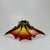 Murano Glass Bowl in Red, Green, & Yellow, Italy, 1960s, in Flawless conditions. Designed 1960 to 1969