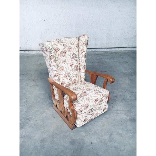 Set of High Wing Back Armchairs, 1900s For Sale - Image 12 of 18