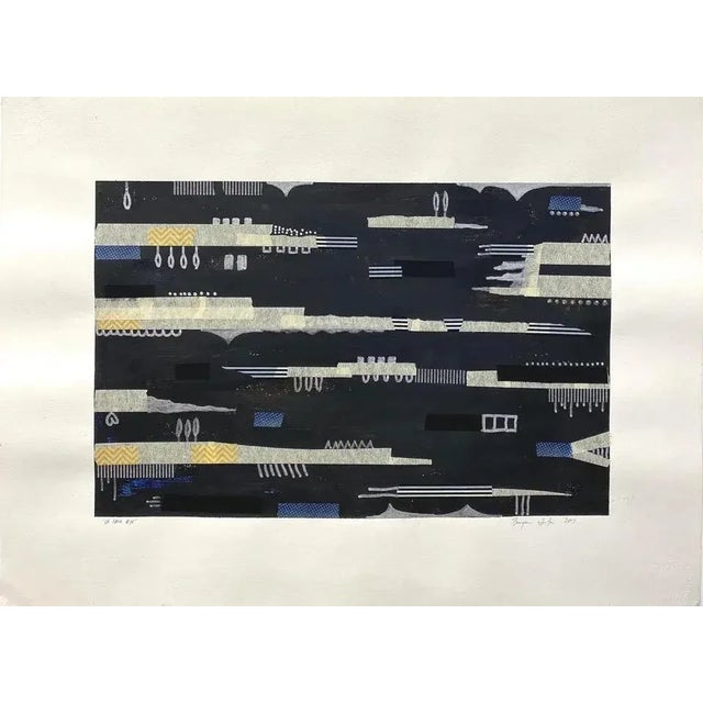 Mixed Media on Paper “La Brea 14” For Sale