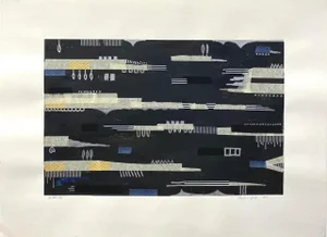Mixed Media on Paper “La Brea 14”