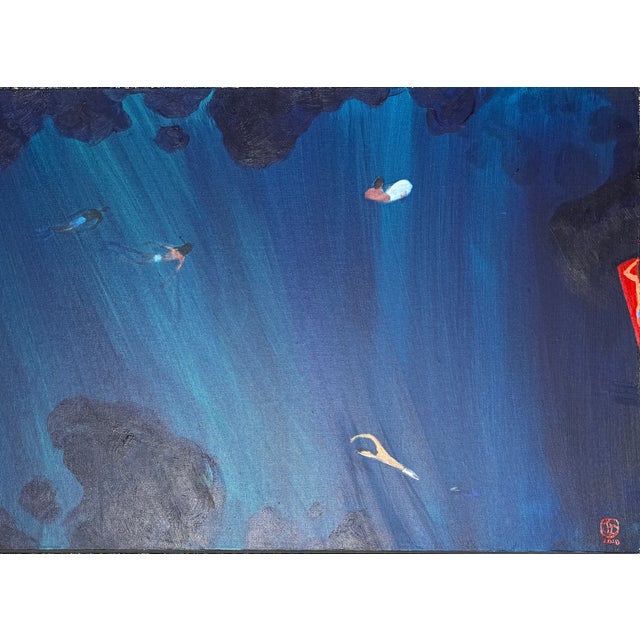 2010s "Florida Day" Acrylic on Canvas by Joe Davis 2010 For Sale - Image 5 of 10