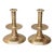 Brass Trumpet Candlestick Holders by Colonial Williamsburg, a Pair For Sale