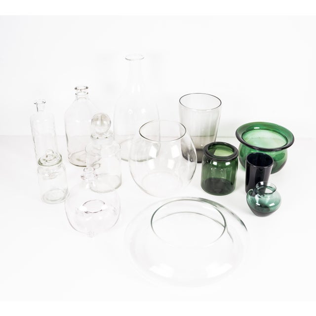 Glass Bottles and Jars, Set of 13 For Sale - Image 11 of 16