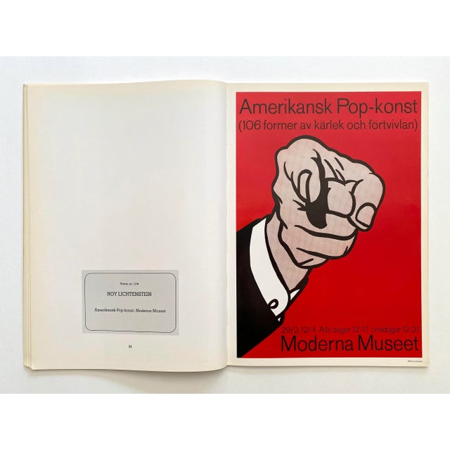 1970s " Posters by Painters " Vintage 1978 First Edition Lithograph Print Extra Large Pop Art Book For Sale - Image 5 of 13