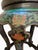 Vintage Cloisonné and Black Lacquered Side Table For Sale In Miami - Image 6 of 9