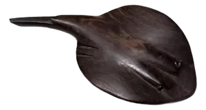 Vintage Hand Carved Ironwood Manta Ray/Stingray Figurine