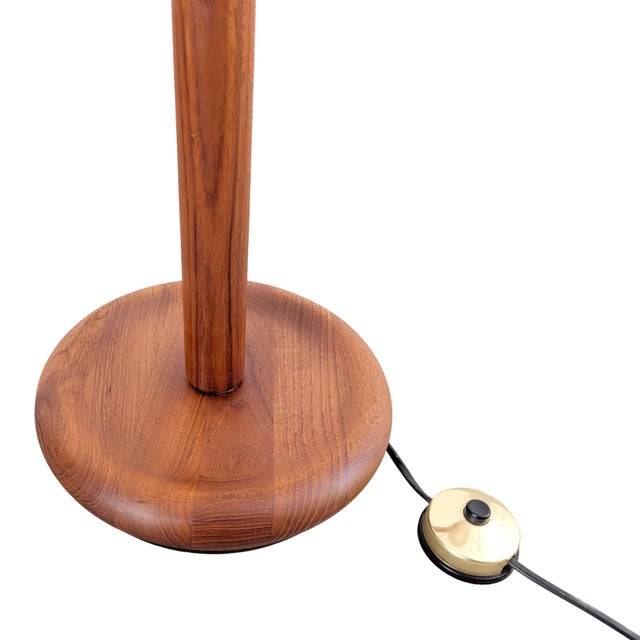 Mid-Century Teak Floor Lamp from Domus For Sale - Image 4 of 6