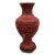 Mid 20th Century Mid-20th Century Chinese Hand Carved Cinnabar Vase For Sale - Image 5 of 8