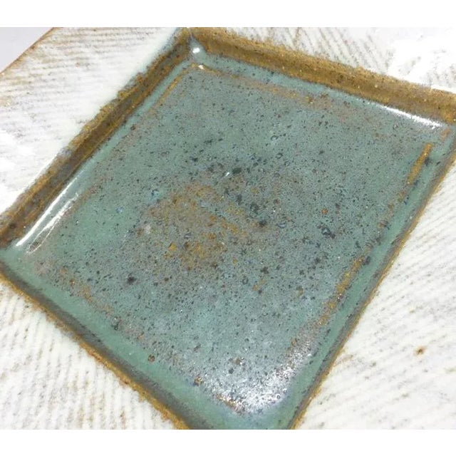 Japanese Late 20th Century Tatsuzō Shimaoka Japanese Glazed Mingei Stoneware Dish For Sale - Image 3 of 9