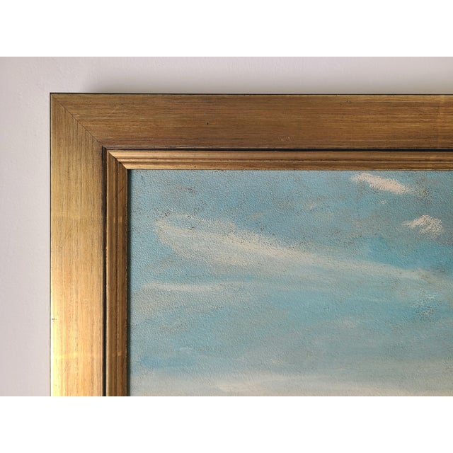 Antique plein air oil painting by Pasadena artist John Walter Sherman (1881-1959) depicting a stunning California desert...