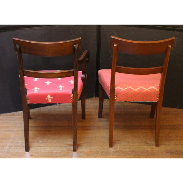 C. 1830s Anglo-American Regency or Classical Period Set of Eight Dining Chairs For Sale - Image 4 of 9