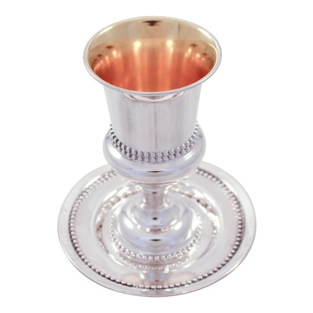 Sterling Silver Kiddush Set - A Pair For Sale