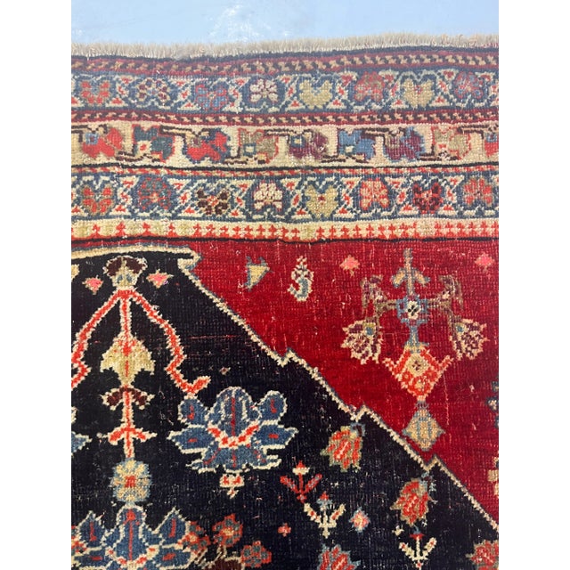 Late 19th Century Antique Persian Qashqai Rug 2’7” X 4’6” For Sale - Image 5 of 8