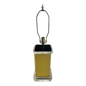 Brass and Lucite Table Lamp