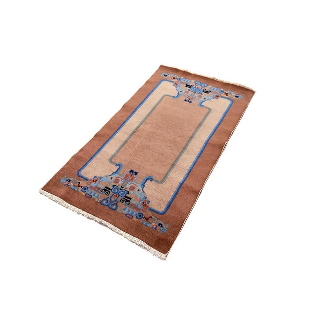 1930s 1930s Small Chinese Art Deco Rug For Sale - Image 5 of 8