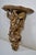 France XVIIIth Century Small Wall Bracket in Stuccoed and Gilded Wood, the Scalloped Top Supported by Zéphir For Sale - Image 4 of 13