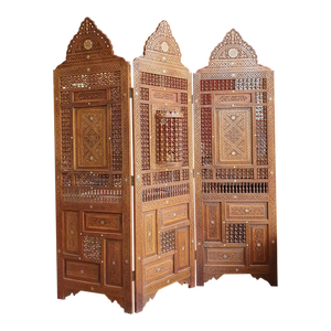 Vintage Mosaic Arabesque Screen Paravent Room Divider