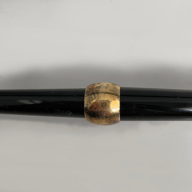 Italian Modern Black Acrylic Gold Metal Fountain Pen Faro by Cleto Munari, 2002 For Sale - Image 10 of 12
