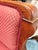 1940s Pair of Vintage Biedermeier Style Upholstered Club Chairs With Pink Diamond Upholstery For Sale - Image 5 of 12