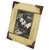 Art Deco Art Deco Gold Reverse Painted Glass 4x6 Geometric Picture Frame For Sale - Image 3 of 7